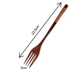 Wooden Eco-Friendly High Quality Serving Spoons Length Hand Design Hole End Salad Serving for Home Restaurant - Product Image 3