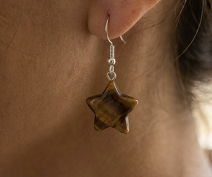 Pendientes de Aro con Ojo de Tigre Modernos para Mujer, Ideales para Bodas y Regalos - Product Image 2