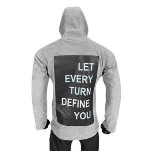 เสื้อฮู้ดสกีฤดูหนาวแบบมีโลโก้สั่งทำพิเศษ - เสื้อแจ็คเก็ตผ้าฟลีซโพลาร์แบบซอฟต์เชลล์ ปิดด้วยซิป กันน้ำ 10,000 มม. กันลม กันรังสียูวี สำหรับเล่นสกี - Product Image 5