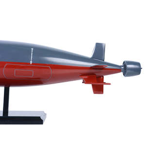 Modelo náutico de madera de cedro del submarino USS Seawolf SSN 21, pintado a mano, 76.2Lx2.54Wx2.54H cm - Product Image 6