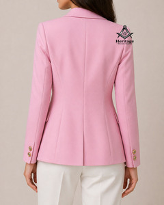 HMR Greek Alpha Kapa Sorority Ready To Ship Organic Cotton Custom <b>Lined</b> Formal Double Trim Blazer Jacket - Product Image 5