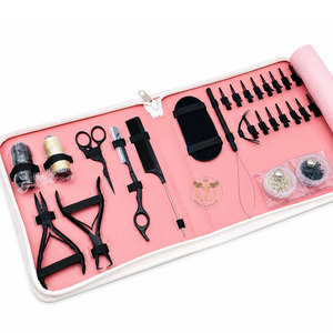 Professional Hair Extension Installation Tool Kit with Micro Ring Pliers, Hook, Loop <b>Needle</b> & Hair Extension <b>Beads</b> - Product Image 3