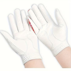 Guantes de golf profesionales transpirables para hombre, diseño de sublimación, piel de oveja, guantes de golf para mano izquierda y derecha para hombre y mujer - Product Image 2