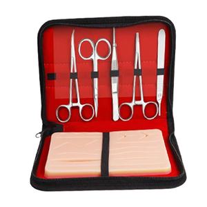 Kit d'entraînement à la suture électrique, instruments chirurgicaux en acier inoxydable certifiés CE pour la formation des étudiants en médecine, hôpital, ORL - Product Image 1