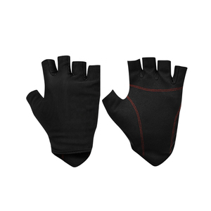 Guantes Deportivos de Medio Dedo, Color Gris Naranja, Material PU, Correa de Muñeca Ajustable, para Levantamiento de Pesas, Gimnasio, Unisex - Product Image 6
