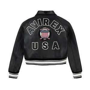 New Design Custom Clothing Fashionable Men Avirex <b>Jackets</b> / Wholesale Best Quality <b>Light</b> Weight Men Leather Avirex <b>Jackets</b> - Product Image 2