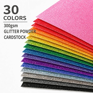 Papier cartonné pailleté 12x12 pouces 300 g/m² pour la création de cartes, le scrapbooking, les journaux, les invitations, les cadeaux, les loisirs créatifs et la décoration - Product Image 1