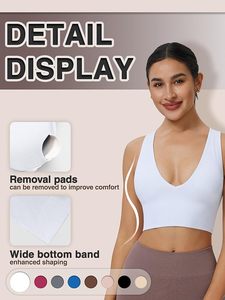 Soutien-gorge de sport sans couture haut de gamme pour femme, avec maintien élevé et coussinets amovibles, idéal pour les tenues de sport et l'exercice quotidien - Product Image 4