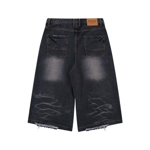 <b>Men's</b> Casual Denim <b>Shorts</b> <b>Men's</b> Loose Straight Leg Summer Style Wash Cropped <b>Shorts</b> Summer Fashion <b>Shorts</b> For <b>Men</b> - Product Image 6
