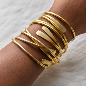 Fish Pattern Boho Brass <b>Bangle</b> Stack Wedding Party Festive Adjustable Customized Cuff Vintage Chunky Statement Jewelry <b>Bracelet</b> - Product Image 5