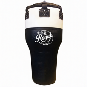 กระสอบทรายตั้งพื้นหนัง PU PVC สีดำขาว สำหรับฝึกซ้อมมวยสำหรับผู้ชาย รุ่นรอยัลบ็อกซิ่ง ทนทาน - Product Image 1