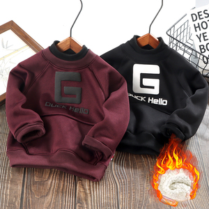 Sudadera con Capucha Color Borgoña para Niños, con Estampado de Letras, Bolsillo Frontal, Unisex, para Todas las Temporadas, Antiencogimiento, Top para Bebés - Product Image 5
