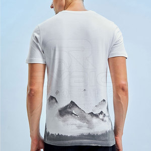 Camisetas estampadas para hombre de fábrica con MOQ bajo, alta calidad, transpirables, con tela suave al tacto y un look elegante. - Product Image 2