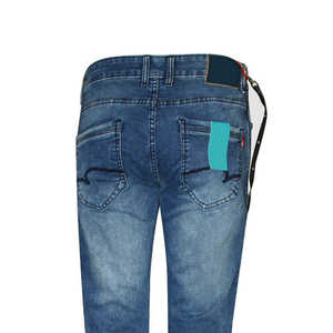 Jeans en denim blanc pour homme, style streetwear, avec logo personnalisé, délavé, pour l'hiver, haute qualité, prix compétitif - Product Image 3