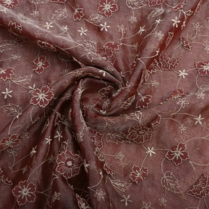 Tela de encaje floral de poliéster de primera calidad con bordado láser de lujo para vestidos de novia, de noche y prendas textiles. - Product Image 4
