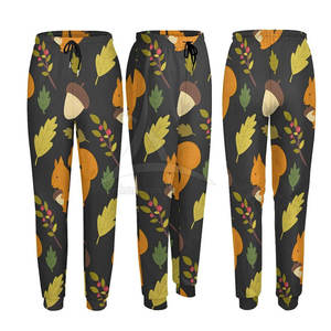 Pantalones de Mujer para Otoño, Estampado Animal, Largos hasta el Tobillo, con Cintura Ajustable con Cordón, Tejido Casual, Corte Regular, Material de Poliéster - Product Image 5