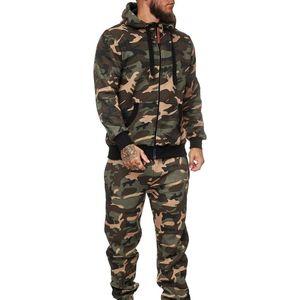 Custom Leaf Pattern Cotton Fleece Sweatsuits Pullover Hoodie <b>Jogger</b> Pants Set Casual Outdoor Streetwear Winter Sweatsuits Sets - Product Image 1