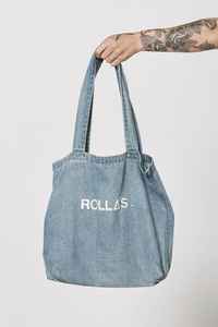 Bolso Tote Moderno de Alta Calidad para Mujer, Ideal para Viajes y Compras, con Diseño en Lona de Algodón Azul Vaquero - Product Image 6