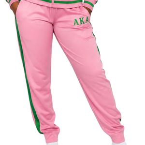 Pink AKA Vintage <b>Track</b> Suit Women Two Piece Tracksuit Set <b>Jacket</b> Jogger Pants Casual Sportswear Fashion Apparel Wholesale - Product Image 3