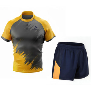 Uniforme de rugby fabriqué au Pakistan, tissu de haute qualité offrant résistance et confort pour les matchs par tous les temps - Product Image 1