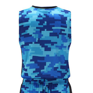 Maillot de basketball homme grande taille personnalisé imprimé 100 % polyester, blocs de couleur, sublimé, respirant, tissu doux et résistant - Product Image 6