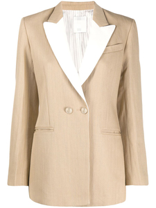 Blazer Entallado de Doble Botonadura con Cuello de Solapa y Mangas Largas en Color Contrastante, Diseño Personalizado para Mujer - Product Image 6