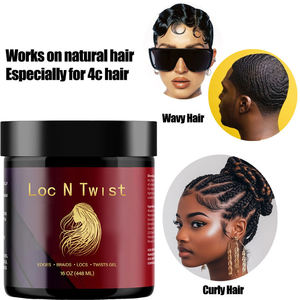 Cire coiffante transparente bio non grasse à tenue super forte pour tresses et torsades, à l'aloe vera hydratante - Product Image 6