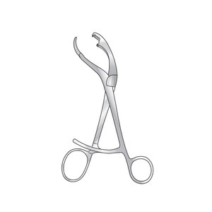 Pinza para Huesos Verbrugge de 180 mm, Acero Inoxidable, Instrumento Quirúrgico Ortopédico Reutilizable, Fabricante de Pakistán - Product Image 1