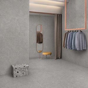 Lugo Grey <b>Matte</b> Porcelain <b>Floor</b> Tiles 600x1200mm Texture Non-Slip For Living Room Interior Use - Product Image 1