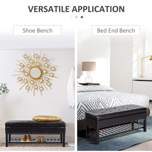Contemporary Modern Storage Ottoman <b>Bench</b> Velvet and <b>Wood</b> with Leather for Home Kitchen Hotel Entry Bedroom Furniture - Product Image 5