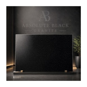 Absolute Black Granite Slabs Antique Surface 180x240cm Natural <b>Stone</b> Safe Kitchen & Bathroom Commercial Project Export Supplier - Product Image 3