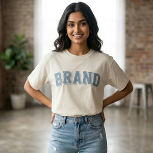 Premium Applic Patch Oversized T Shirt 100% Cotton Heavyweight Custom Logo Streetwear Tee Premium Applique Oversized Tee - Product Image 5