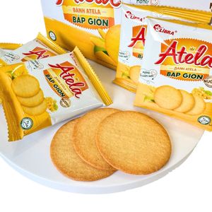 HALAL ISO ATELA Corn Crispy Crackers 228G Goût Salé Sucré Sachet Boîte Emballage Produit FMCG Vietnam Bon Prix - Product Image 5