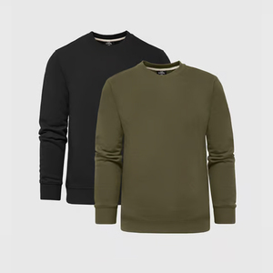 เสื้อสเวตเชิ้ตคอกลมผ้าฝ้ายเฟรนช์เทอร์รี่ 400GSM 100% ทรงบ็อกซี่ฟิต ล้างสีแบบวินเทจ ขายส่ง - Product Image 2