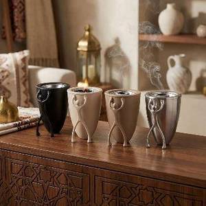 Modern bakhoor <b>burner</b> arabic bakhoor <b>burner</b> incense <b>burner</b> oud <b>burner</b> metal bakhoor <b>burner</b> luxury incense holder decorative - Product Image 6