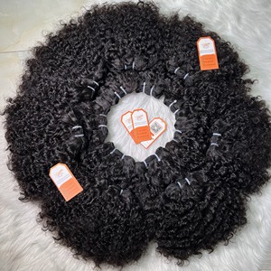 Vente en gros de mèches de cheveux bouclés birmans 100% Remy, cuticules alignées, cheveux humains vierges vietnamiens avec tissage provenant du fournisseur - Product Image 5