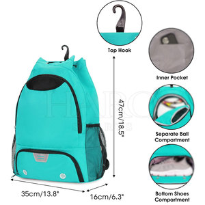 Sac à dos de football à faible MOQ, coutures robustes, matériau durable, multi-compartiments, grande capacité, résistant à l'eau, pour entraînement et pratique - Product Image 2