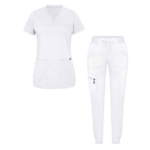 New Arrival Wholesale Unisex Medical <b>Scrub</b> Uniform High Quality Lightweight Customized Logo Cotton Fleece Hospital Use OEM - Product Image 4