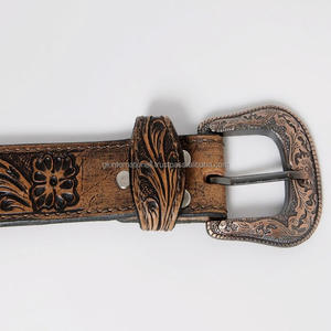 38mm Cowboy Rodeo <b>Western</b> <b>Belt</b> Heavy Metal Buckle Genuine Leather <b>Belts</b> for Men's Dress Brown Tooling <b>Belt</b> - Product Image 6