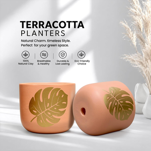 Maceta Artesanal de Terracota con Diseño de Corazón, Hecha a Mano, Colorida, con Orificio de Drenaje para Plantas de Interior, Sala de Estar - Product Image 4