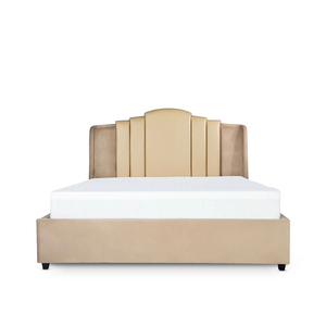 Cama de Madera de Lujo Hecha a Mano, Muebles de Dormitorio de Alta Calidad con Cabecera y Pie de Cama, Estructura de Cama King Size de Madera Sólida Premium - Product Image 1