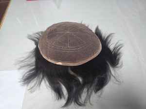 ท็อปเป้ผมแท้แบบเต็มศีรษะสำหรับผู้ชาย ผมอินเดียเรมี่ แบบลอน ความหนาแน่น 100% ความยาวสั้น TAZ HAIR BANGLADESH - Product Image 4