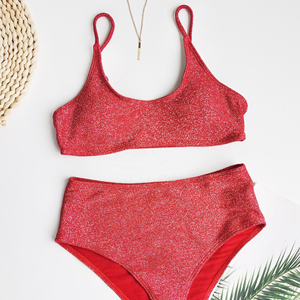 Conjunto de Bikini de 2 Piezas para Mujer, a la Moda, de Alta Calidad, con Cuello Halter, Ecológico, de Secado Rápido, Transpirable, con Tanga, Traje de Baño para Playa - Product Image 6