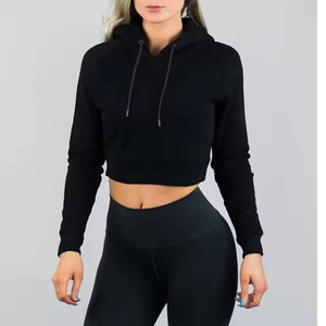 Sudadera con Capucha Personalizada con Logotipo para Mujer, Sudadera Deportiva, Sudadera Corta Informal para Mujer, Conjunto de Sudadera Corta Informal para Mujer - Product Image 6