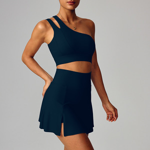 Conjunto Deportivo de 2 Piezas para Mujer, Ecológico, Transpirable, de Secado Rápido, Spandex/Nailon, con Sujetador Deportivo de Cintura Alta para Tallas Grandes - Product Image 1