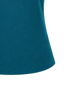 Camiseta de Cuello Redondo con Flores para Mujer, Color Azul Turquesa, Personalizada por el Fabricante, Blusa Informal de Manga Corta para Verano, Suave, Transpirable, para Uso Diario - Product Image 6