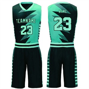 Ensemble de vêtements de basket-ball haut de gamme avec coutures durables et design en maille respirante - Product Image 1