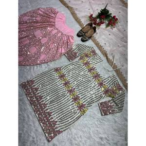 Blusa Étnica de Diseño NF con Estampado de Purpurina Rosa, Elegante, de Poliéster, para Fiestas - Product Image 2