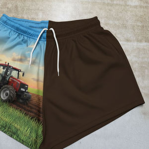 AUS Footy <b>Shorts</b> <b>With</b> <b>Zip</b> <b>Pocket</b> Unisex Footy <b>Shorts</b> High Quality Custom Made Digital Printing 100% Polyester Print Pattern - Product Image 4