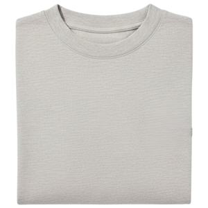 T-shirt Homme Oversize à Manches Courtes Gris avec Logo Minimaliste sur la Poitrine en Coton Col Rond Décontracté Style Urbain Streetwear Vente en Gros - Product Image 5
